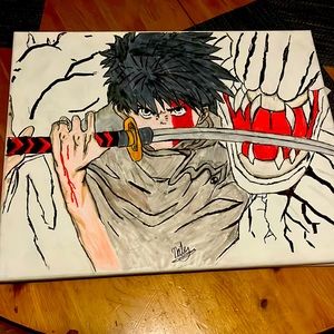 Hand drawings of anime characters
